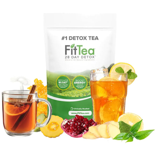 The ORIGINAL Fit Tea 28 Day Detox Tea for Weight Loss and Belly Fat - Detox Cleanse Weight Loss Tea for Women and Men - Clinically Tested Slim Tea Detox Drink