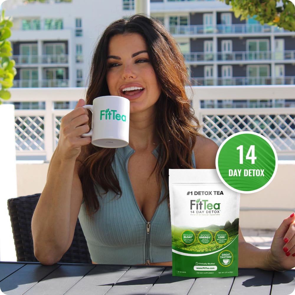 The ORIGINAL Fit Tea 28 Day Detox Tea for Weight Loss and Belly Fat - Detox Cleanse Weight Loss Tea for Women and Men - Clinically Tested Slim Tea Detox Drink
