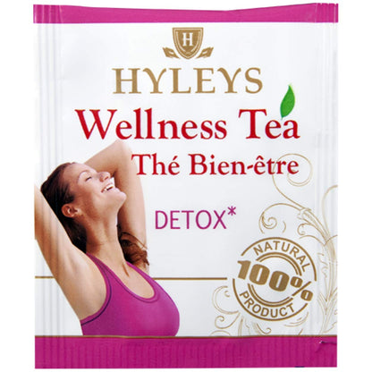 Hyleys Detox Tea for Cleanse – Black Tea with Ginger Honey & Cinnamon – 25 Tea Bags (1 Pack) – Supports Digestion Detox & Bloating Relief