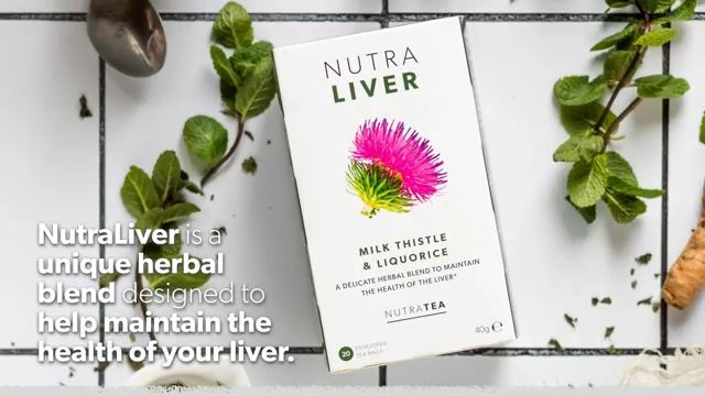 NUTRALIVER - Detox Tea for Liver Cleansing and Support - With Milk Thistle, Turmeric & Fennel - 20 Tea Bags - Herbal Tea by Nutra Tea